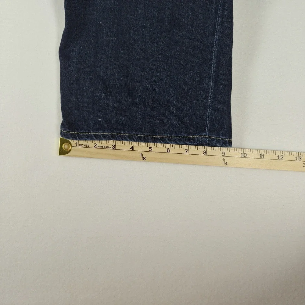 Mavi Max Blue Jeans Men's 34x34 Mid-rise Baggy Wide Leg Dark Wash